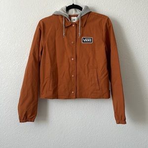 Rust Orange Hooded Jacket